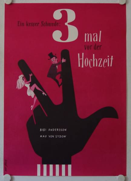 Dreimal vor der Hochzeit originales deutsches Filmplakat